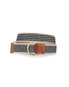 Barrington D-Ring Belt - Glen Plaid