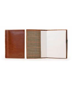 Junior Old English Book Jacket - British Tan Florentine Leather