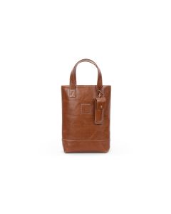 Westport Wine Tote - British Tan Florentine Leather