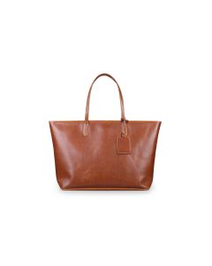 St. Anne Tote - British Tan Florentine Leather