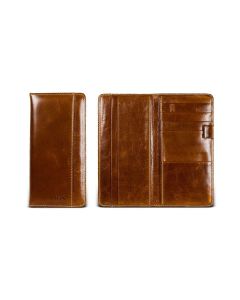 Travel Organizer - British Tan Florentine Leather