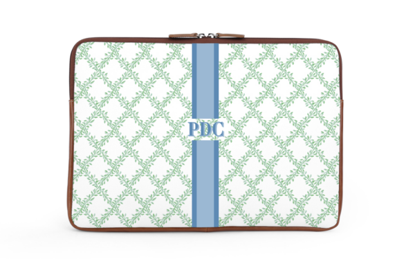 Buchanan 15'' Laptop Case - Fenwick Fields - Printed Monogram