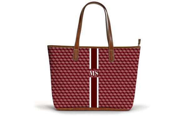 Savannah Zippered Tote - Gameday - Stripe Only