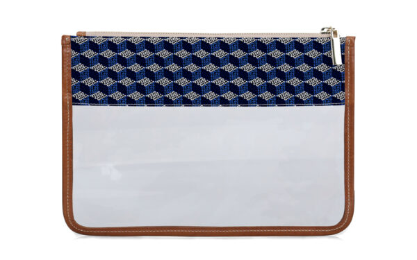 Clear Katie Pouch - Gameday - Printed Monogram - Image 3