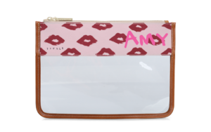 Clear Katie Pouch - Drawbertson - Printed Monogram