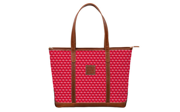 Tilly Trolley Sleeve Tote - Gameday - Leather Patch