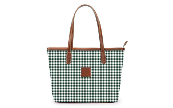 Sutton Zippered Small Tote - Gameday - Leather Patch