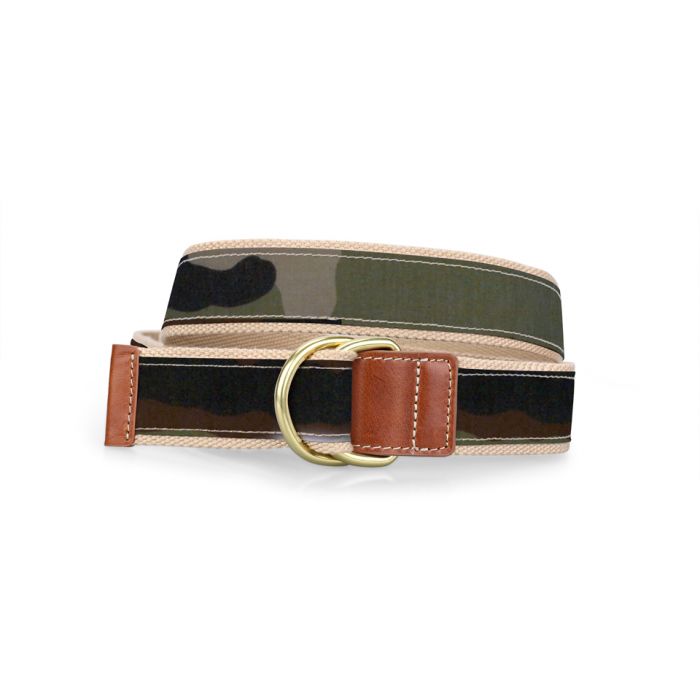 Barrington D-Ring Belt - Green Camo