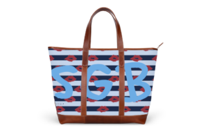 St. Charles Zippered Yacht Tote - Drawbertson - Printed Monogram