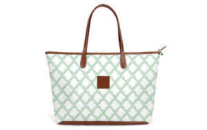 St. Anne Diaper Bag - Fenwick Fields - Leather Patch