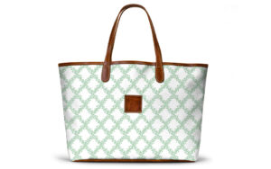 St. Anne Tote - Fenwick Fields - Leather Patch