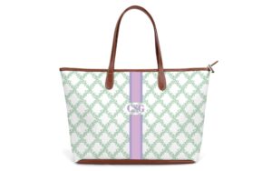 St. Anne Zippered Tote - Fenwick Fields - Printed Monogram