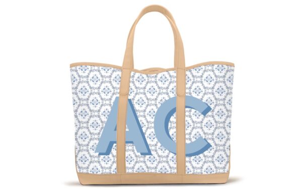 St. Charles Yacht Tote - Fenwick Fields - Printed Monogram