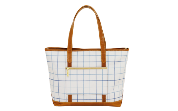 Tilly Trolley Sleeve Tote - Gameday - Leather Patch - Image 3