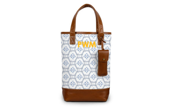 Westport Wine Tote - Fenwick Fields - Printed Monogram